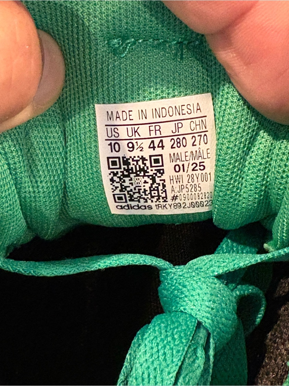 Adidas VL Court 3.0 Green Suede Gum Sole Classic Skate NEW JP5285 Mens Size 10 - Picture 10 of 10
